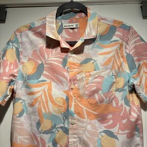 Abercrombie Kids | Pastel Hawaiian Print Shirt Button Front | size 13/14